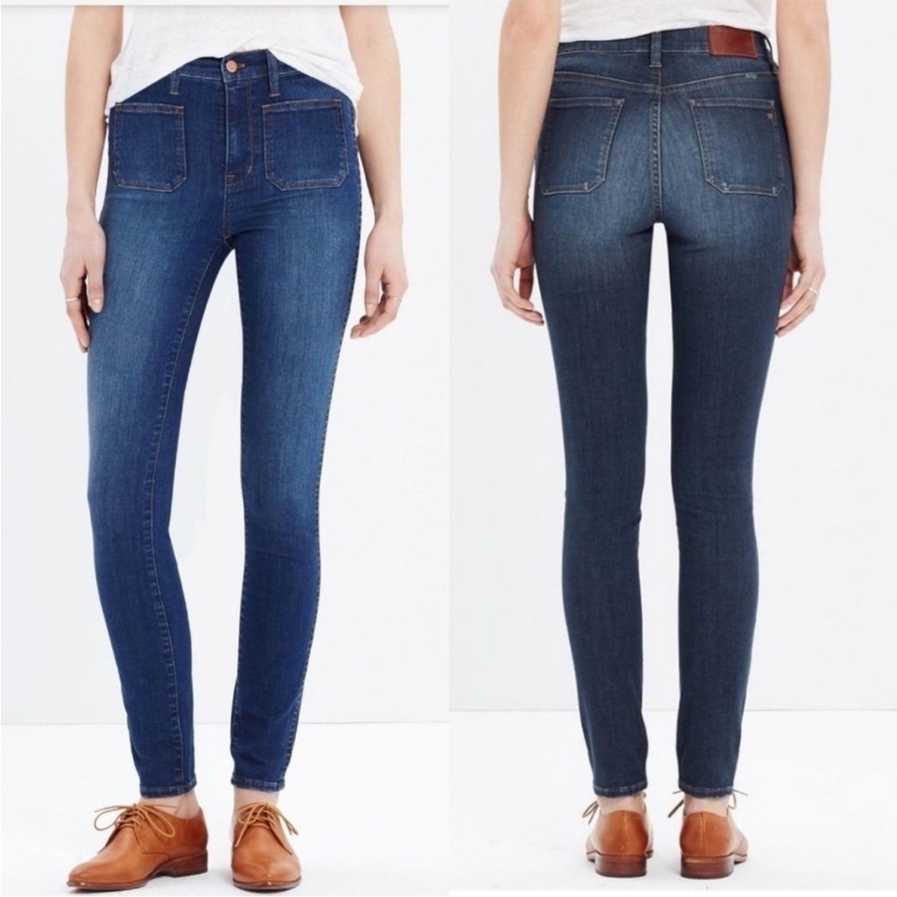 Madewell retro (2015) high rise sailor jeans, exposed patch pockets, style E0494